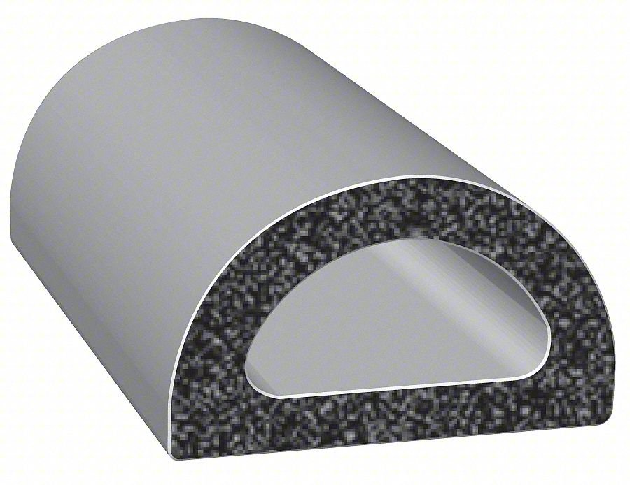 SEAL, EPDM RUBBER, BLACK, 100 FT L