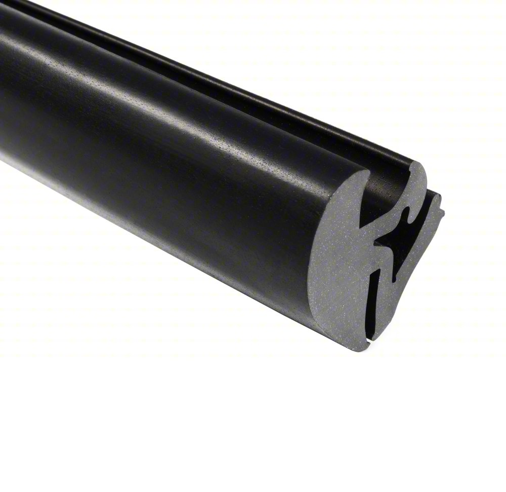 LOCKING GASKET, BLACK, RUBBER, 100 FT L