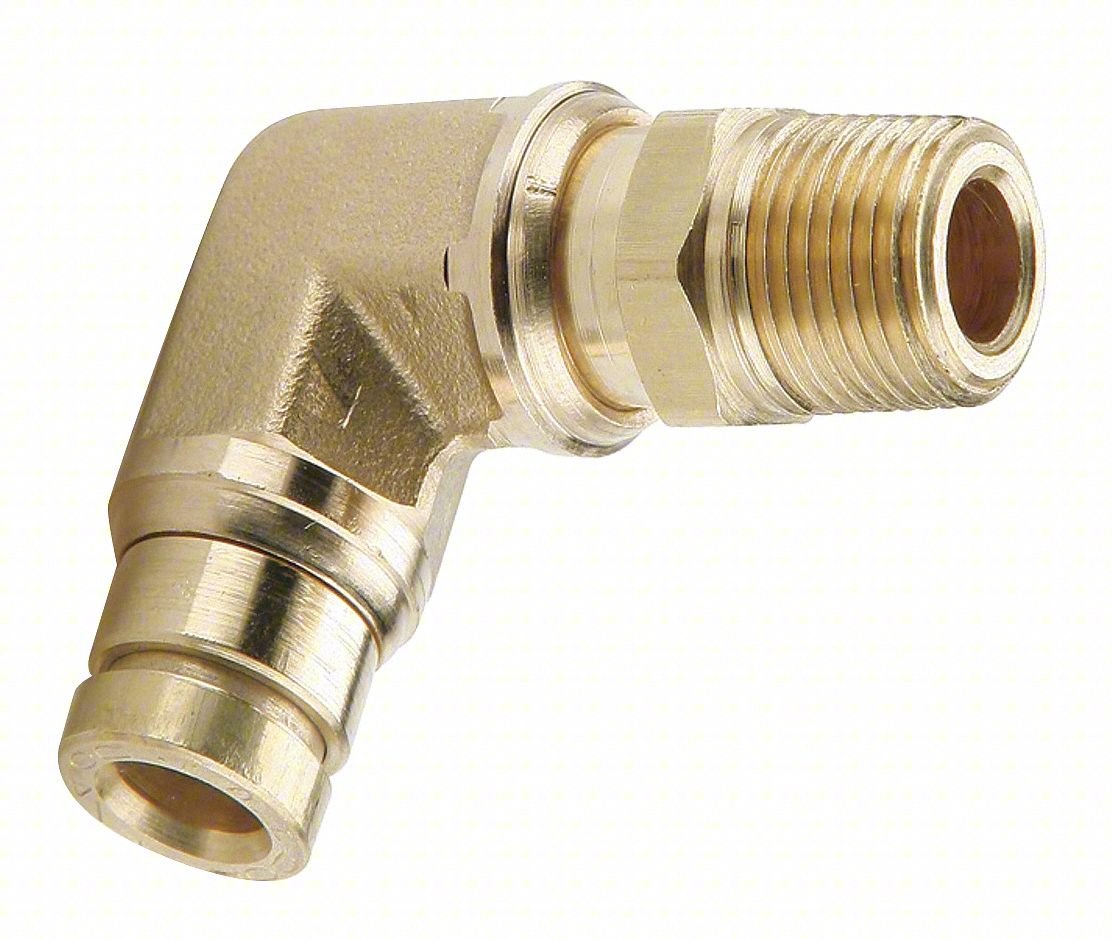 90Deg Swivel Male Elbow,1/4 In
