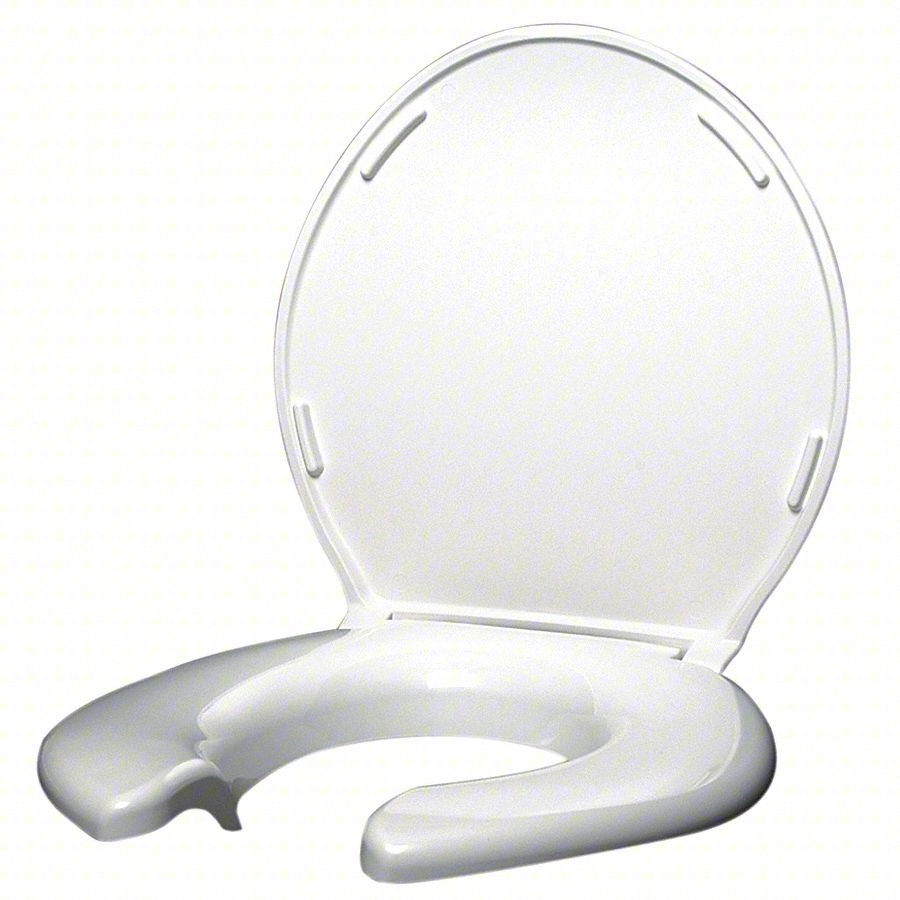 Toilet Seat,Elongated/Round Bowl,Open
