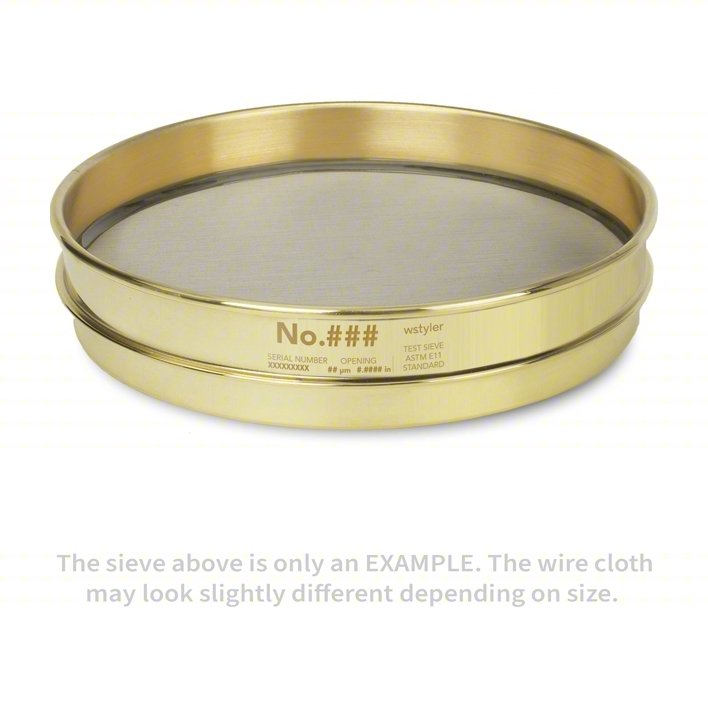 Sieve, 3", B/S, 8 In, Half Ht