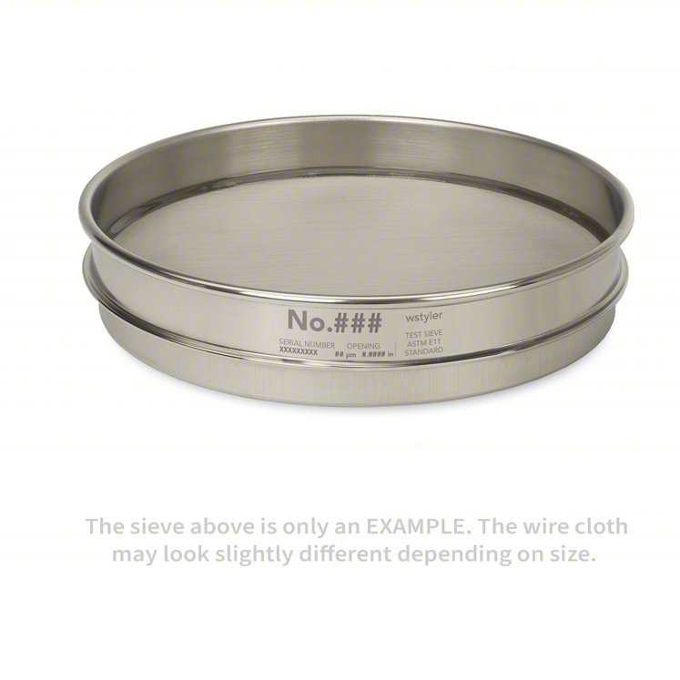 Sieve, #30, S/S, 8 In, Half Ht