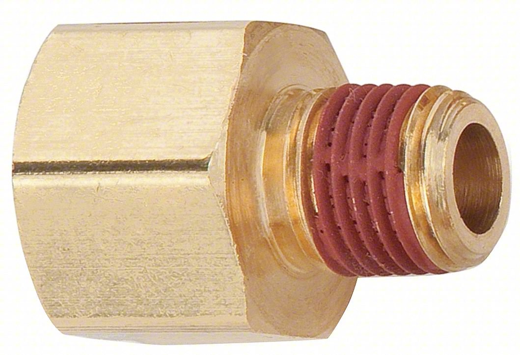 Female x Male Adapter, Brass, 3/8 in