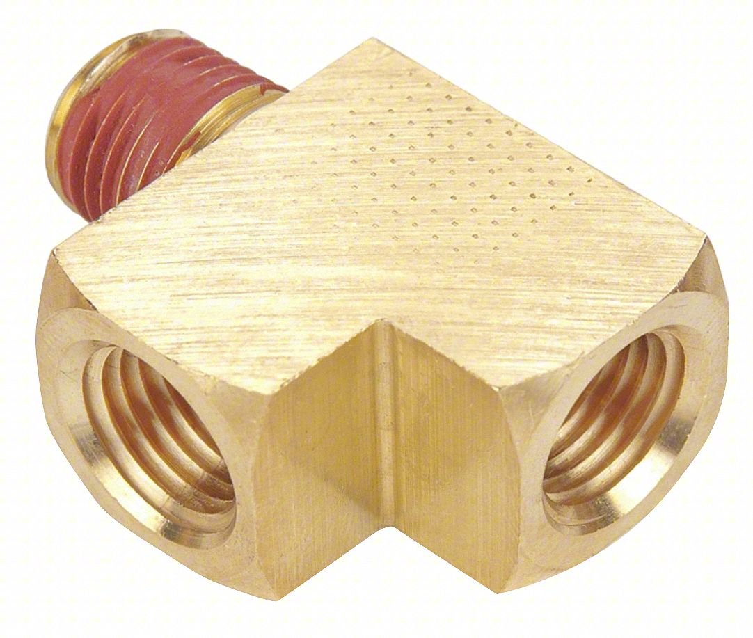 Street Tee,Brass,1/2",FNPT x MNPT x FNPT