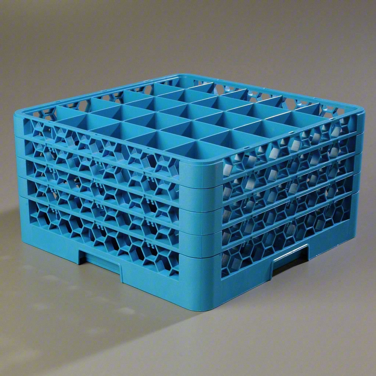 GLASS RACK W/4 EXTENDER,19.88"L,BLUE,PK2