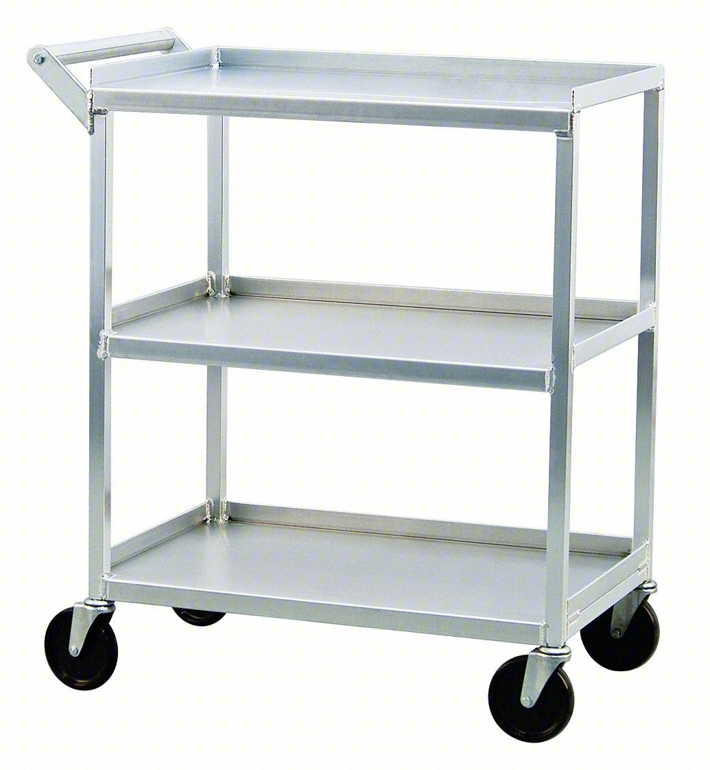 BUSSING CART,18 1/2 IN L,ALUMINUM