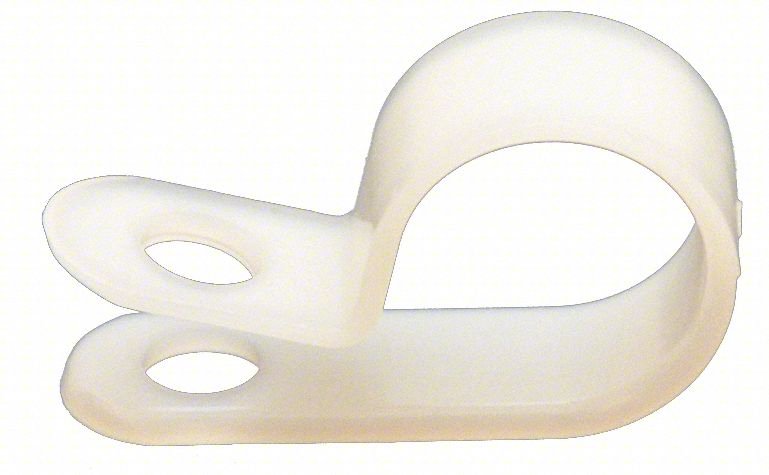 Cable Clamp,1 In,White,PK100