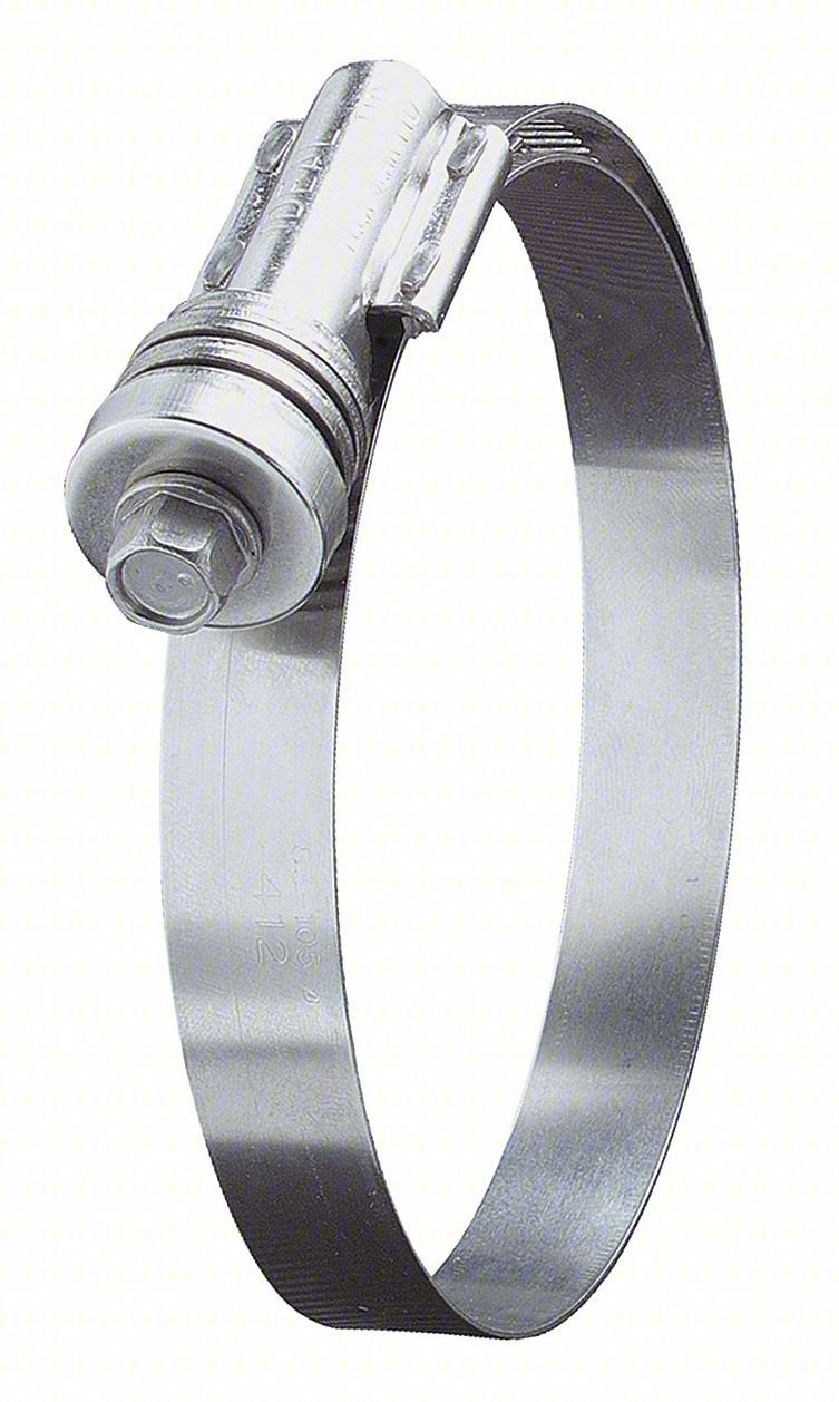 Worm Gear Hose Clamp,5/8"W,2 1/4"ID,PK10