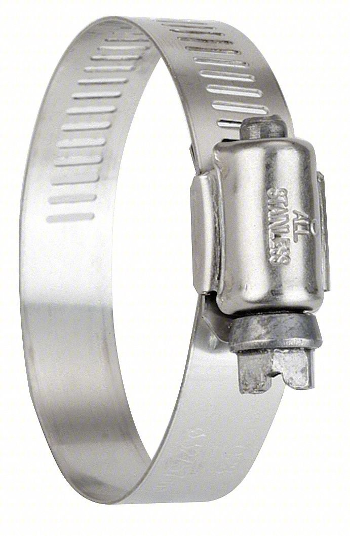 Worm Gear Hose Clamp,1/2"W,4 1/2"ID,PK10