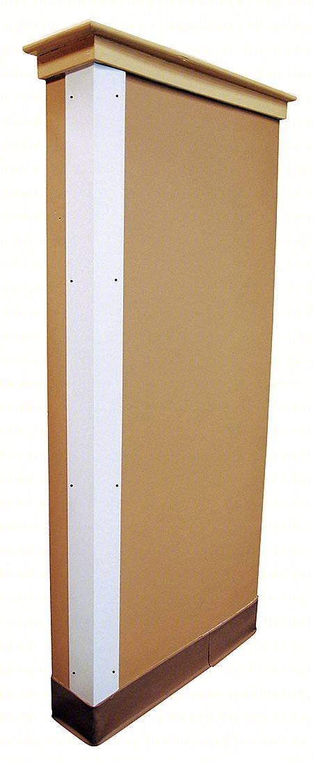CORNER GUARD, WHITE, SMOOTH, PVC, 8 FT H