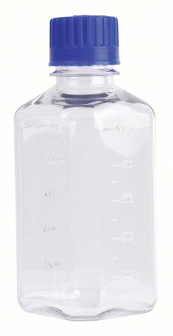 MEDIA BOTTLE,177.7 MM H,73.8 MM DIA,PK12