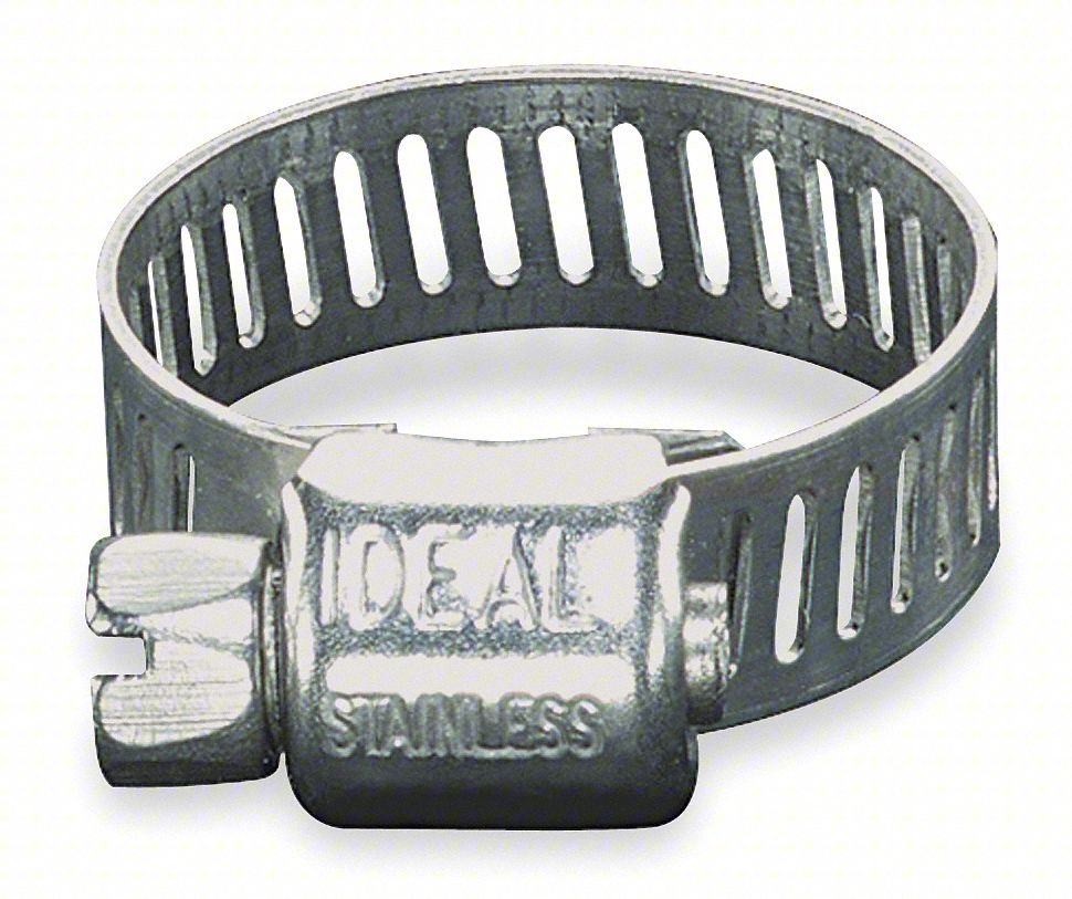 Worm Gear Hose Clamp,5/16"W,5/16"ID,PK10