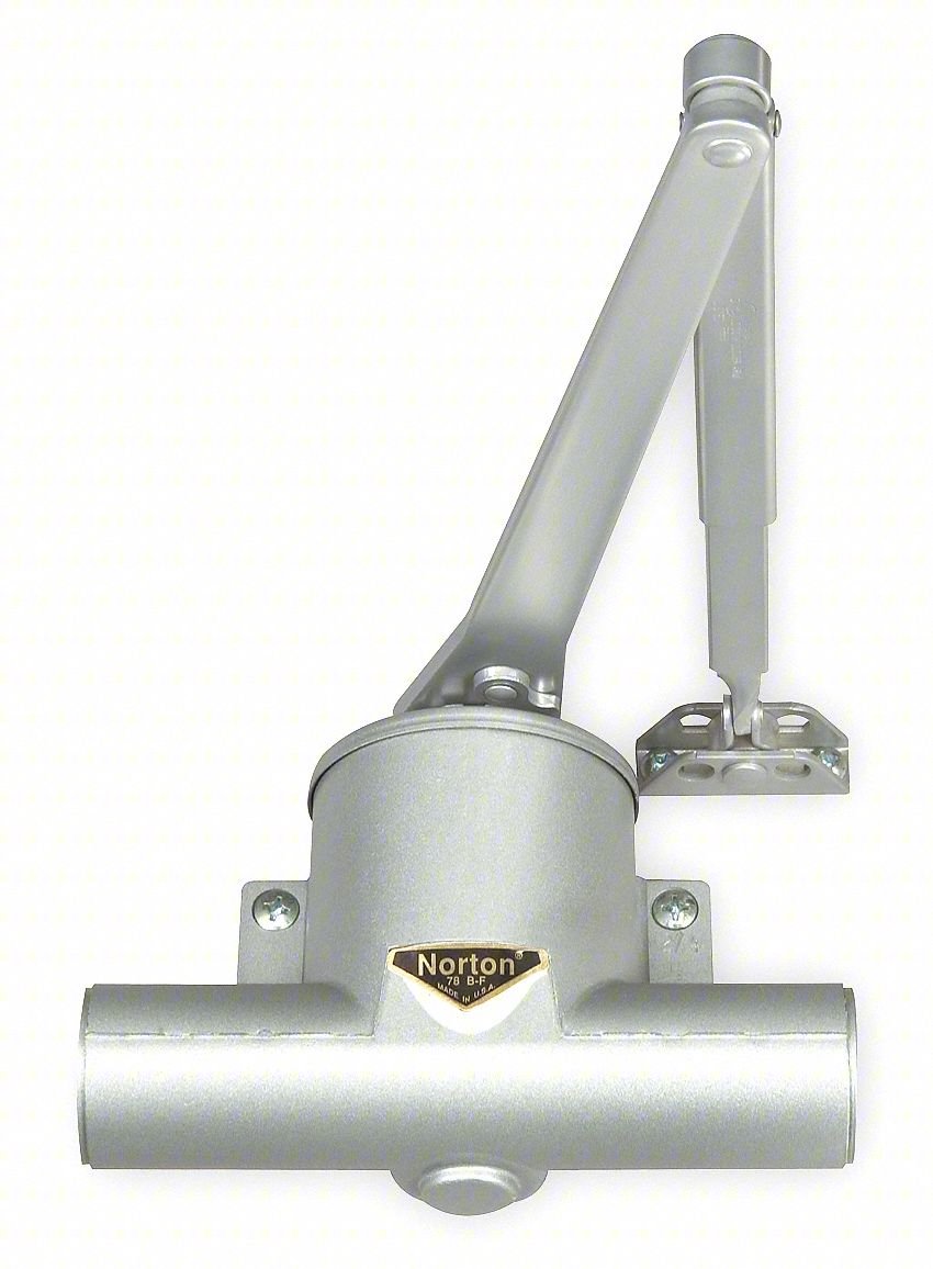 Hydraulic Door Closer,Right Handed,Alum