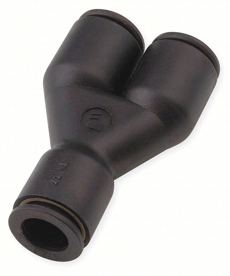 UNION Y UNEQUAL,1/4 IN X 3/8 IN,PK10