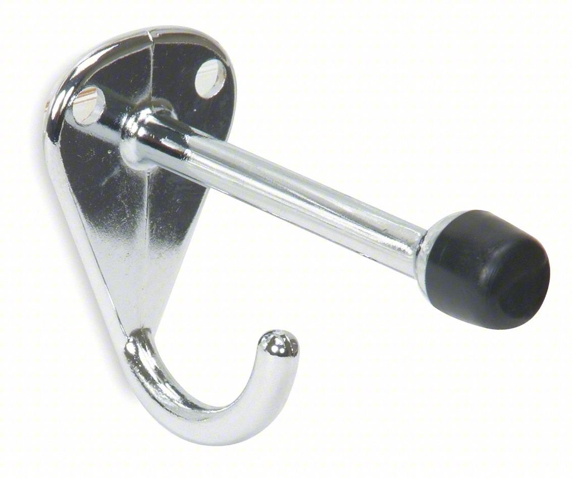 Coat Hook and Bumper,Zinc