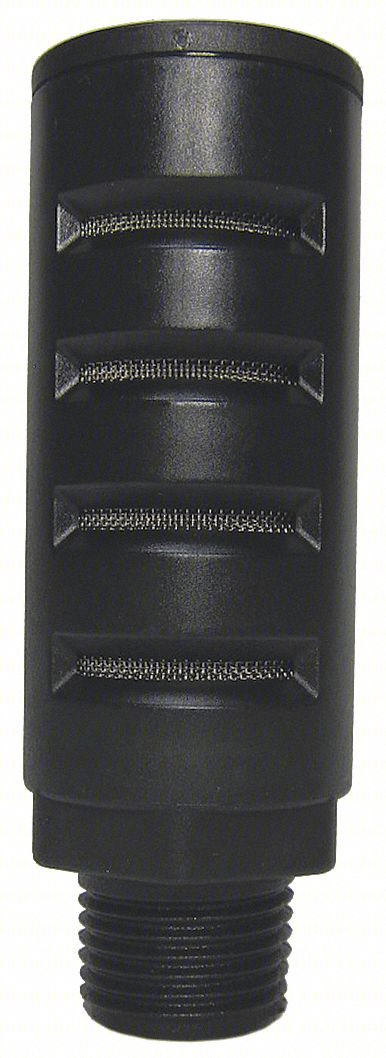 SILENCER MUFFLER,1/2 IN NPT,1-1/8 HEX