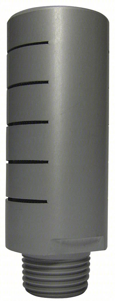 Silencer Muffler,1/2 In. NPT,1 In Hex