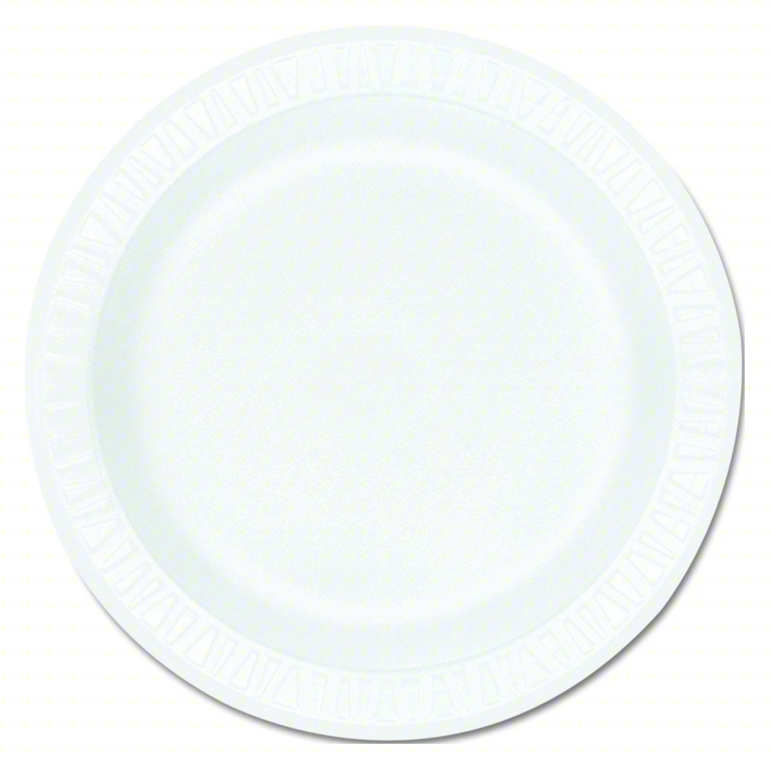 Disposable Foam Plate,9 in,White,PK500