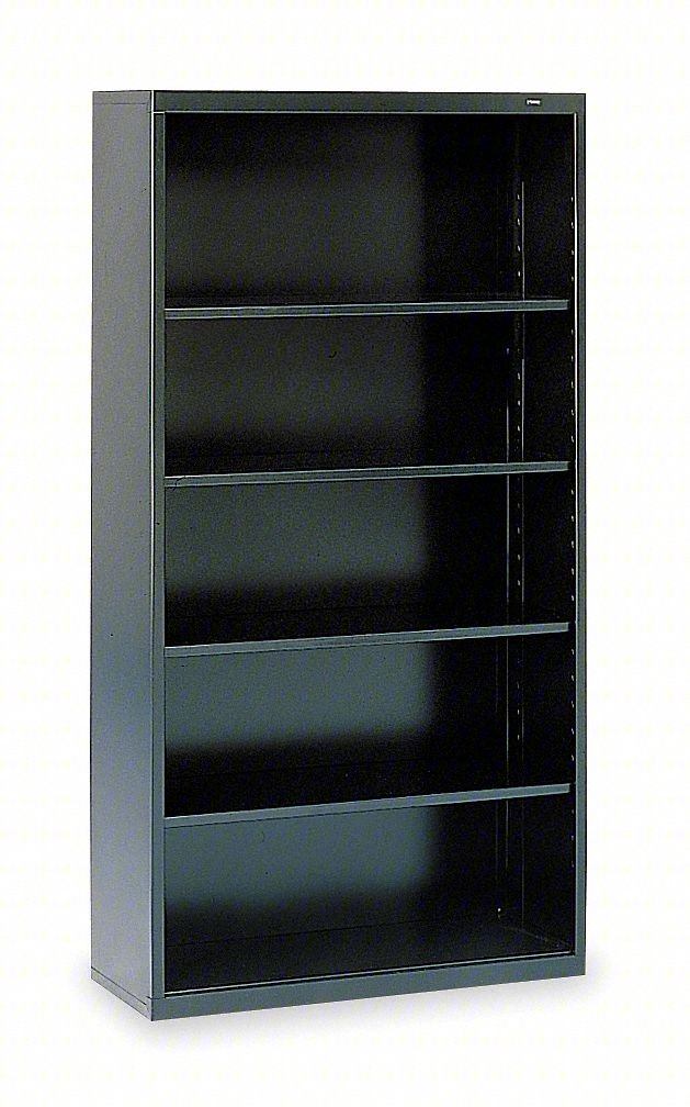 BOOKCASE,66 IN H,BLACK