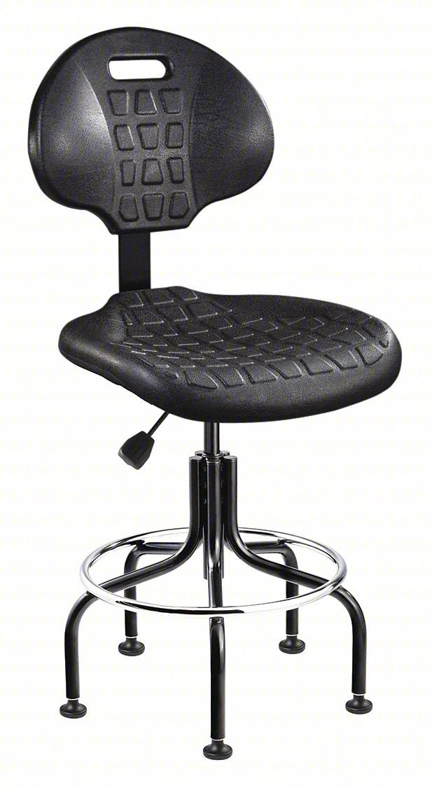 DRAFTING CHAIR,48 IN H,BLACK