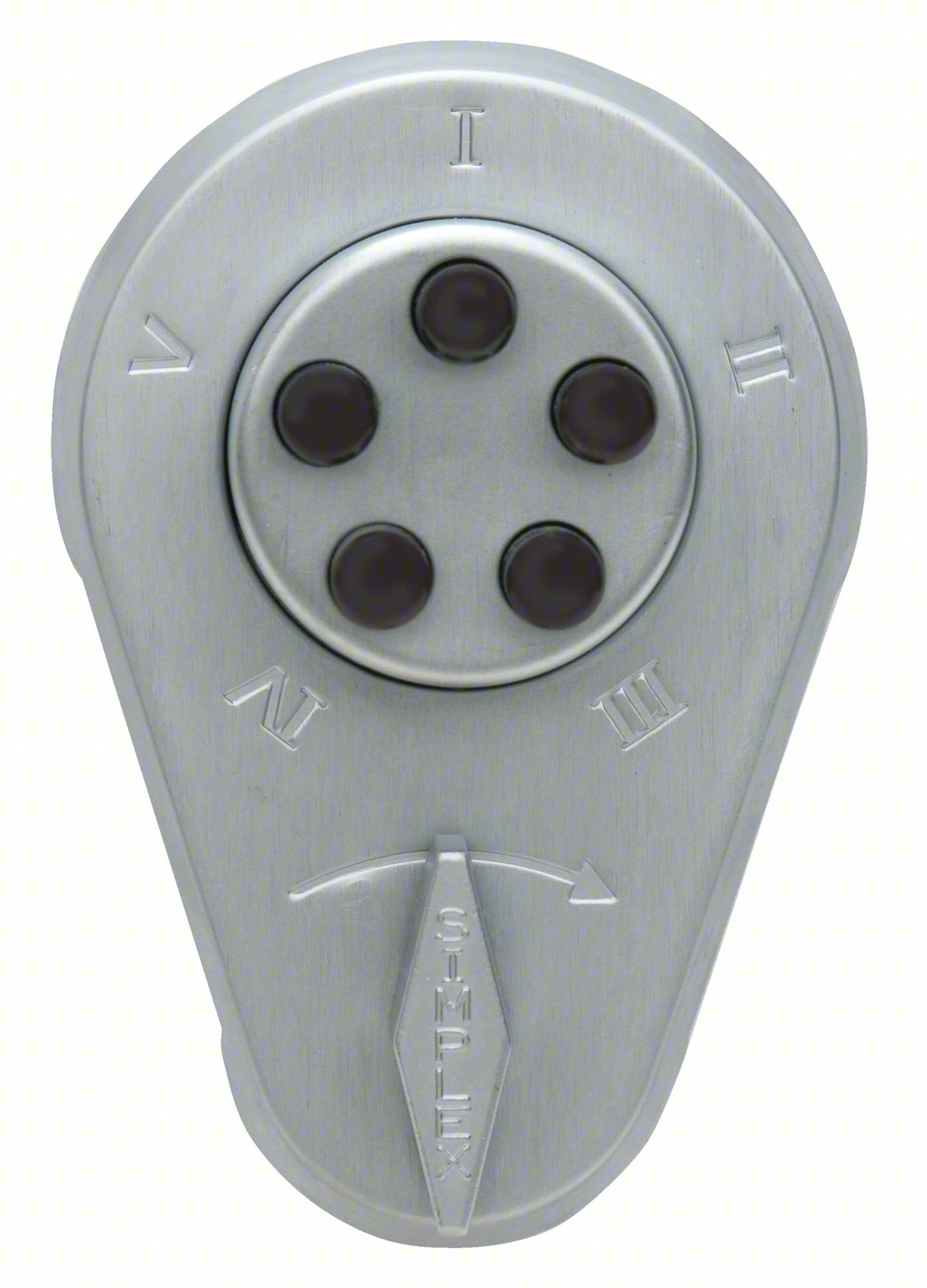 Pushbutton Deadbolt,Satin Chrome