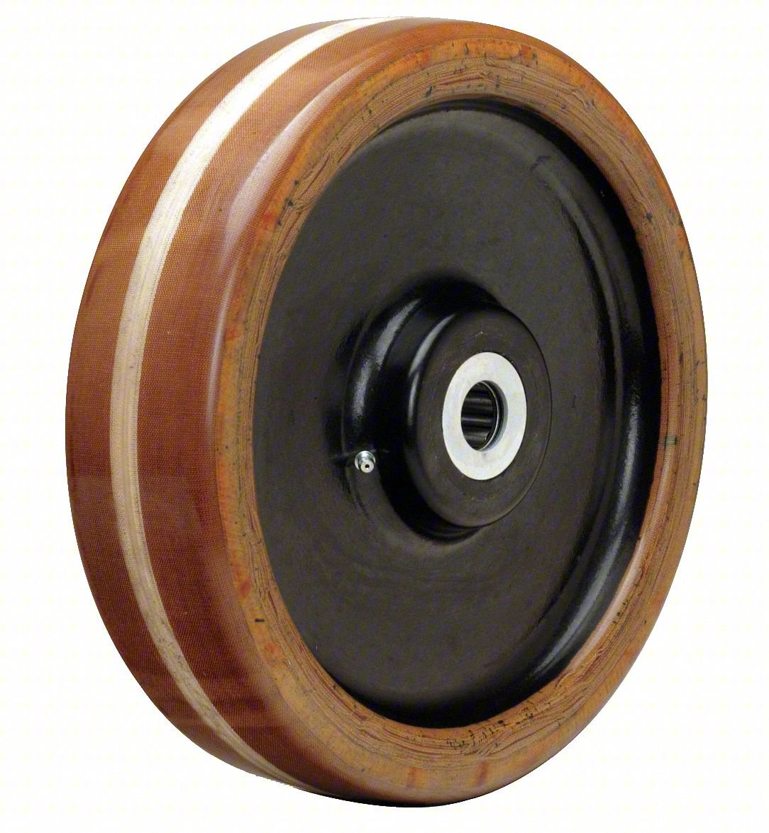 CASTER WHEEL,12"DIA,4,400 LB,TAN