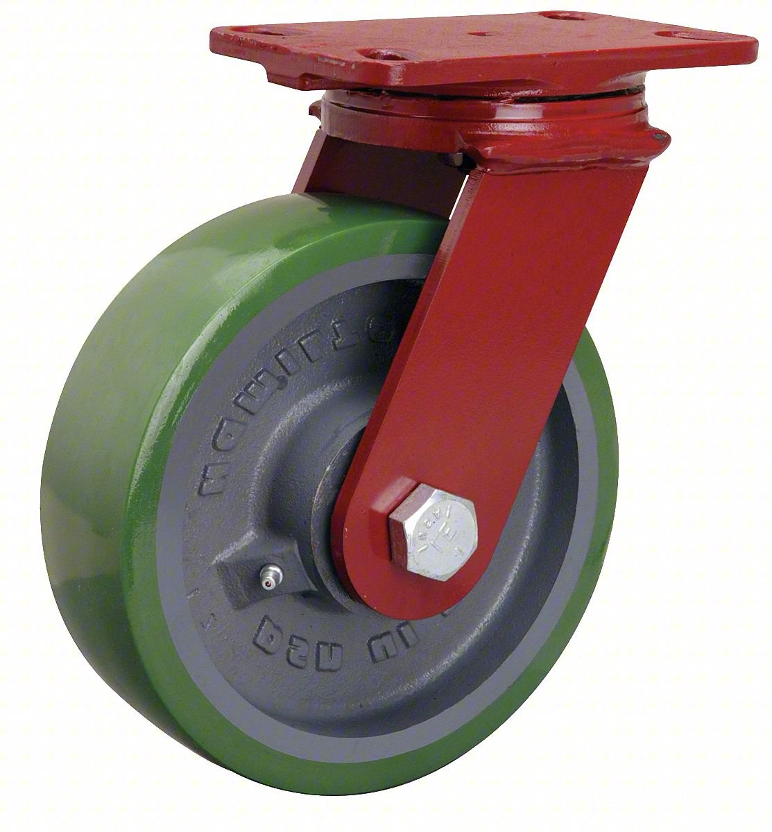 PLATE CASTER: SWIVEL, NO BRAKE, POLYURET
