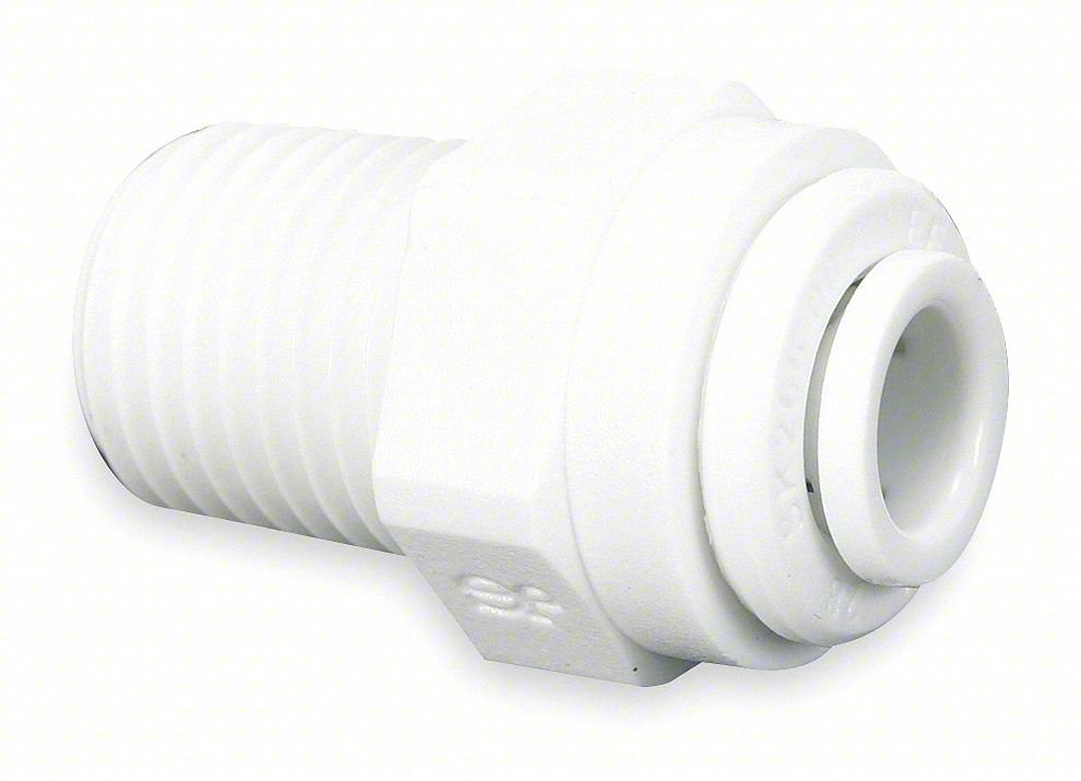Male Connector,1/4 x 1/8,Wh,PK10