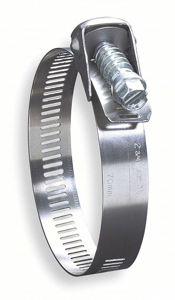 Worm Gear Hose Clamp,9/16"W,3/4"ID,PK10
