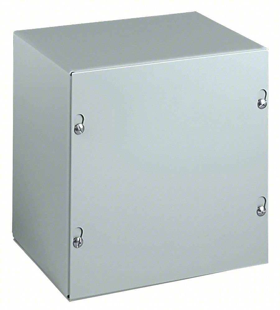 ENCLOSURE: STEEL, 10 IN X 10 IN X 4 IN,