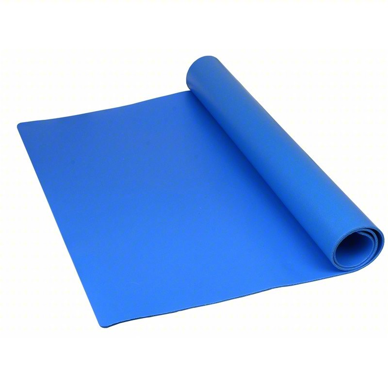 Dissipative Table Mat,Blue,2.5 x 50 ft.