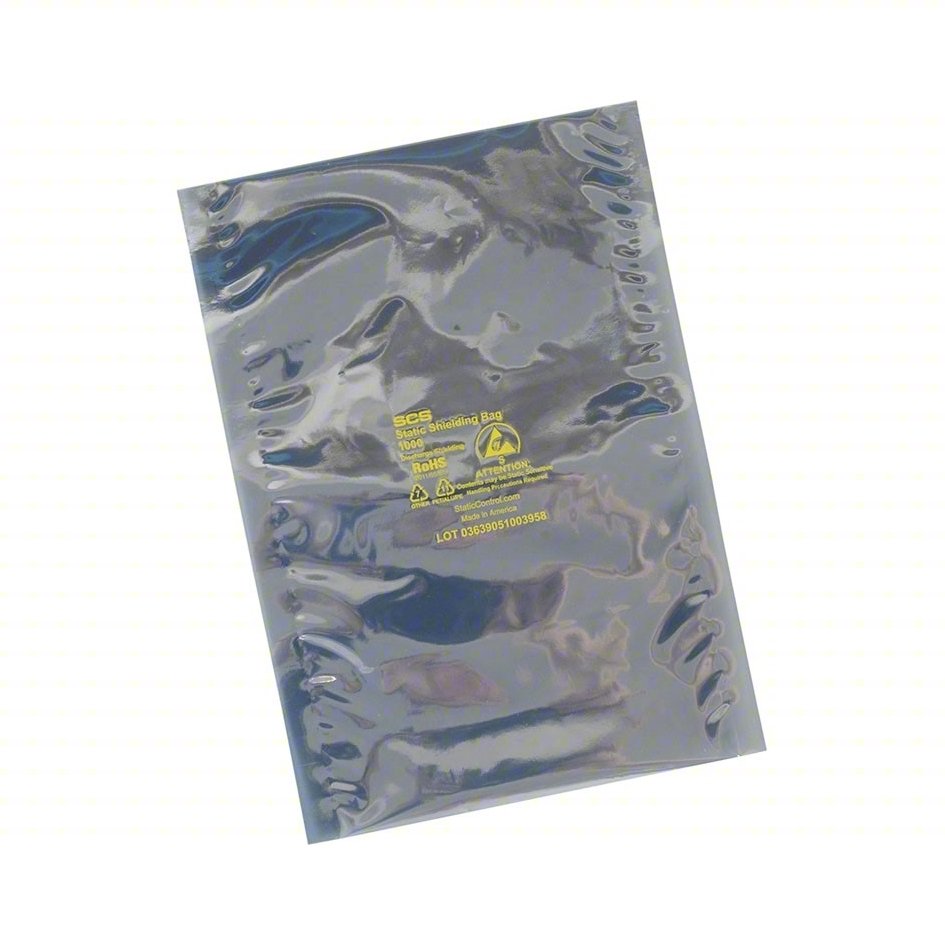 Static Shielding Bag,6",8",Open,PK100