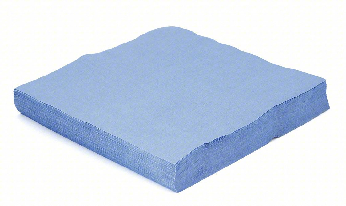 Dry Wipe,12" x 12",Blue,PK100
