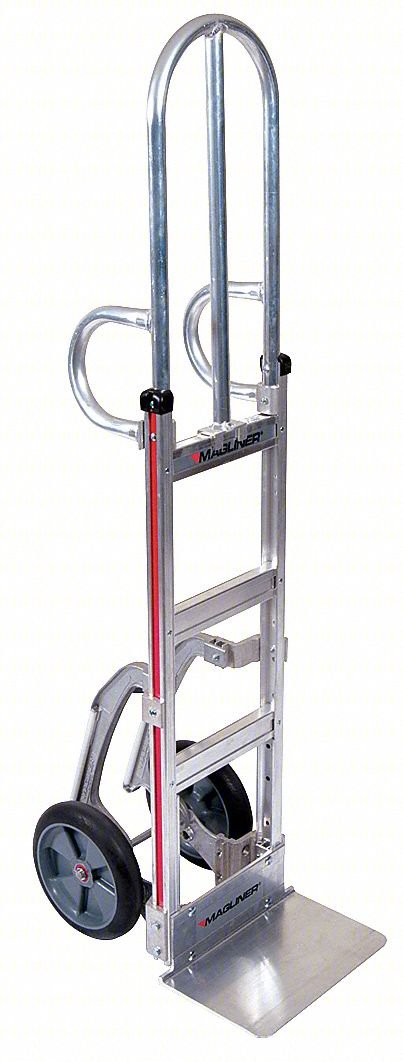Hand Truck,500 lb.,62"x14"x18",Silver