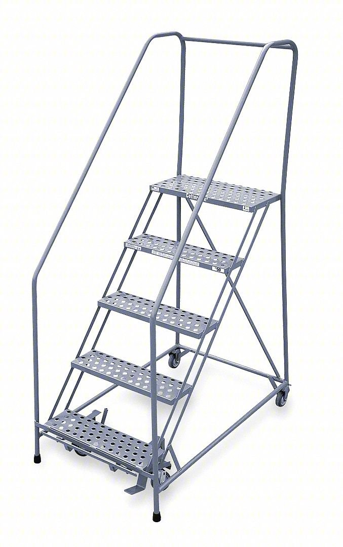 Rolling Ldr,Welded,Hndrl,Platfm 50In H