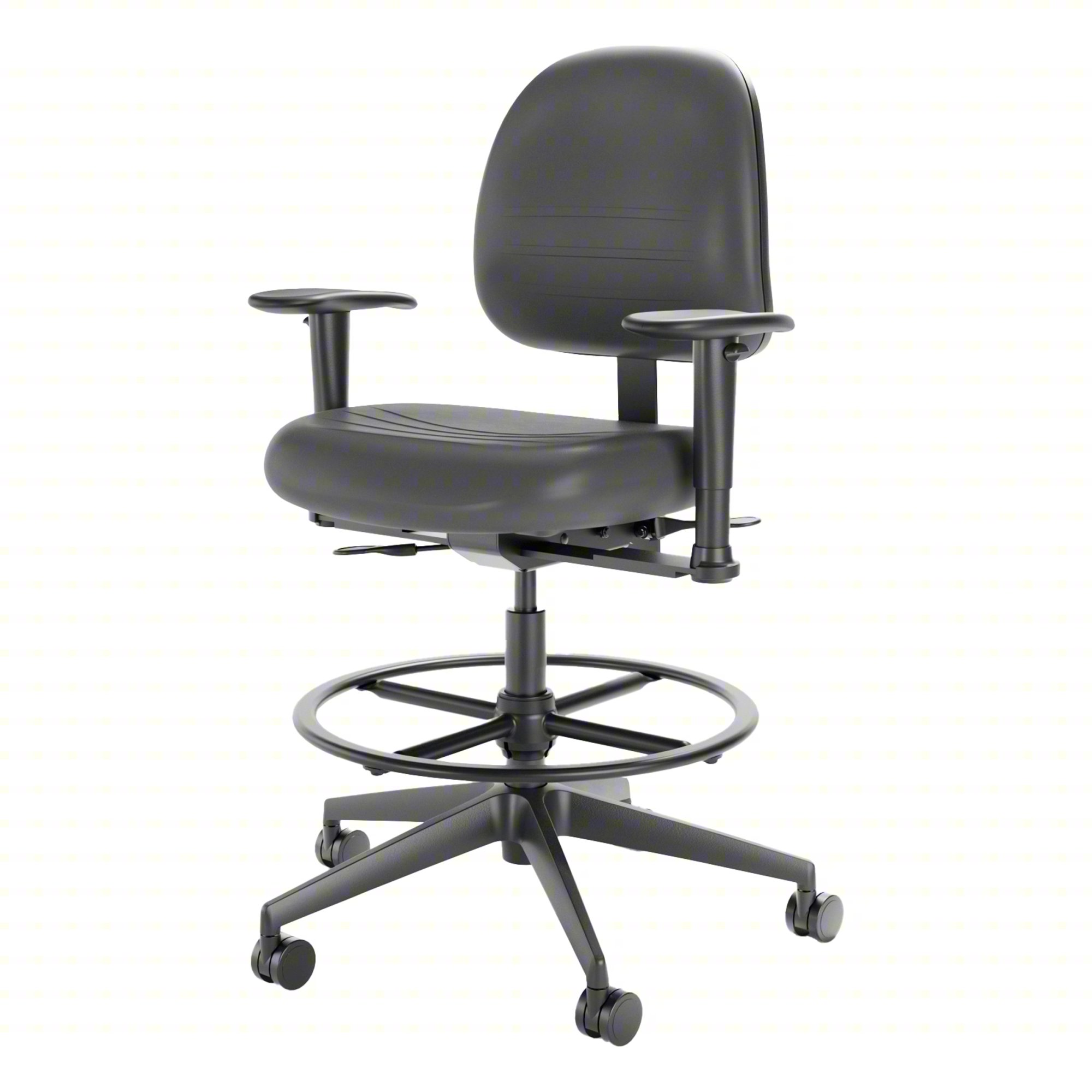 INTENSIVE TASK CHAIR,50 IN H,BLACK