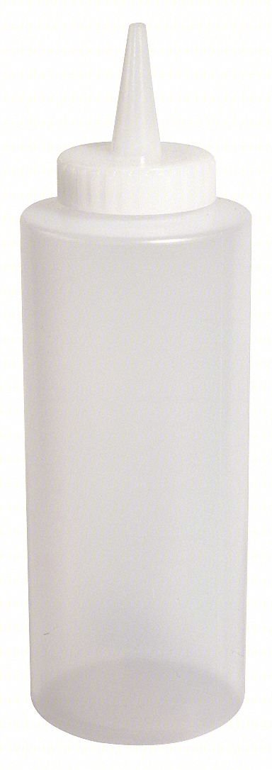 SQUEEZE BOTTLE,7 1/4",CLEAR,PLASTIC,PK12