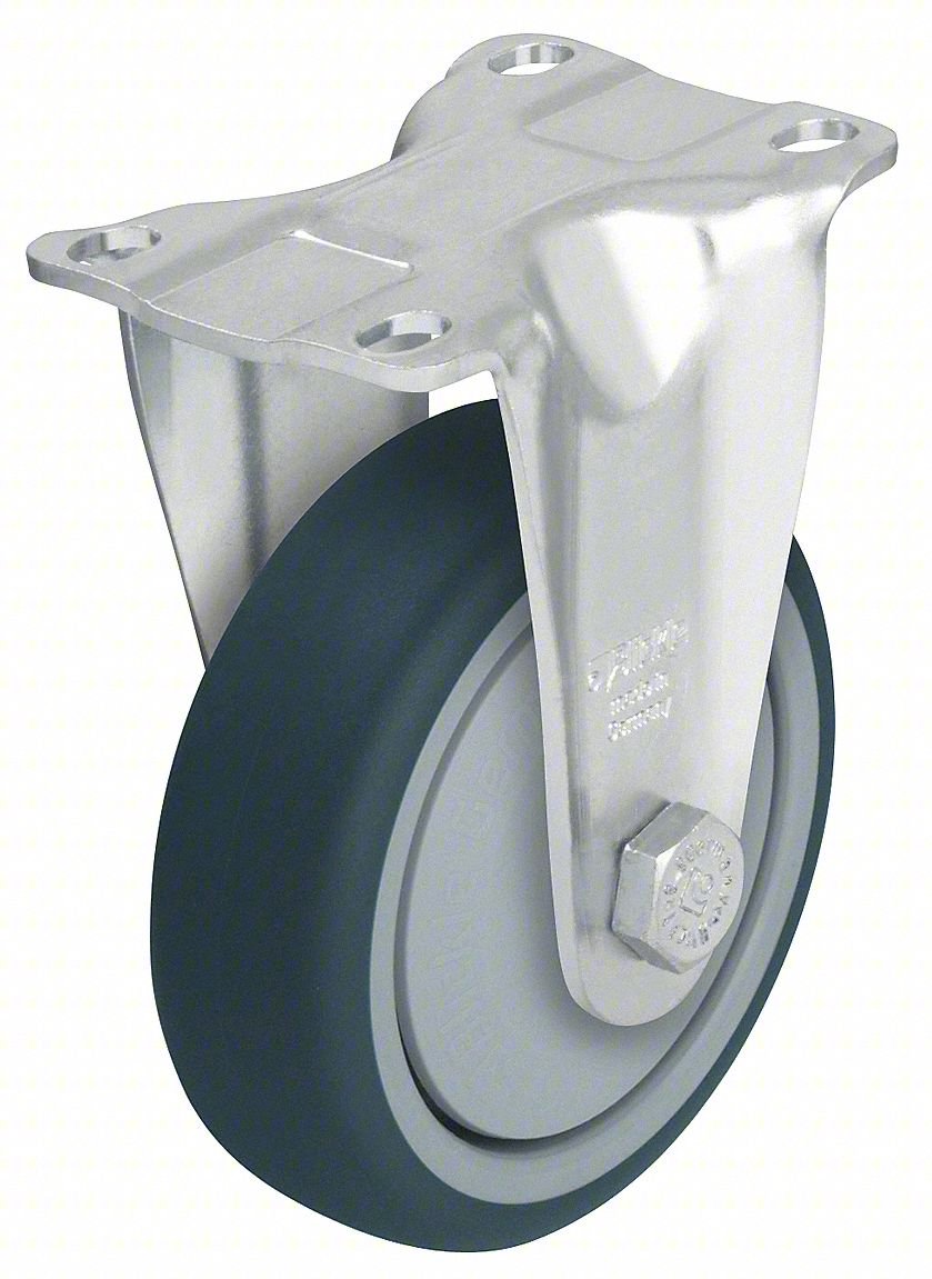 PLATE CASTER,RIGID,POLYURETHANE,6 1/8"H