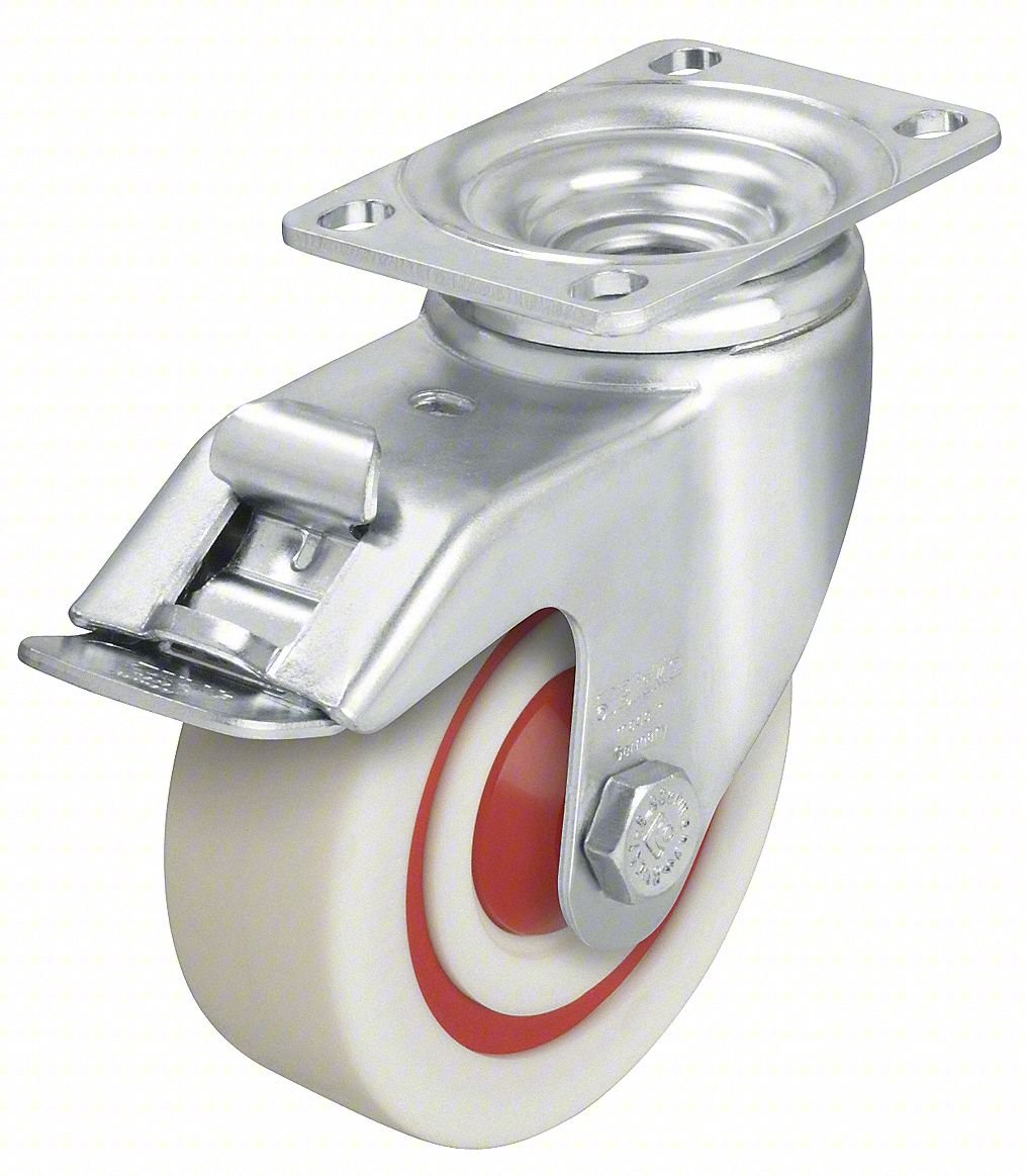 PLATE CASTER,SWIVEL,6 1/8"H