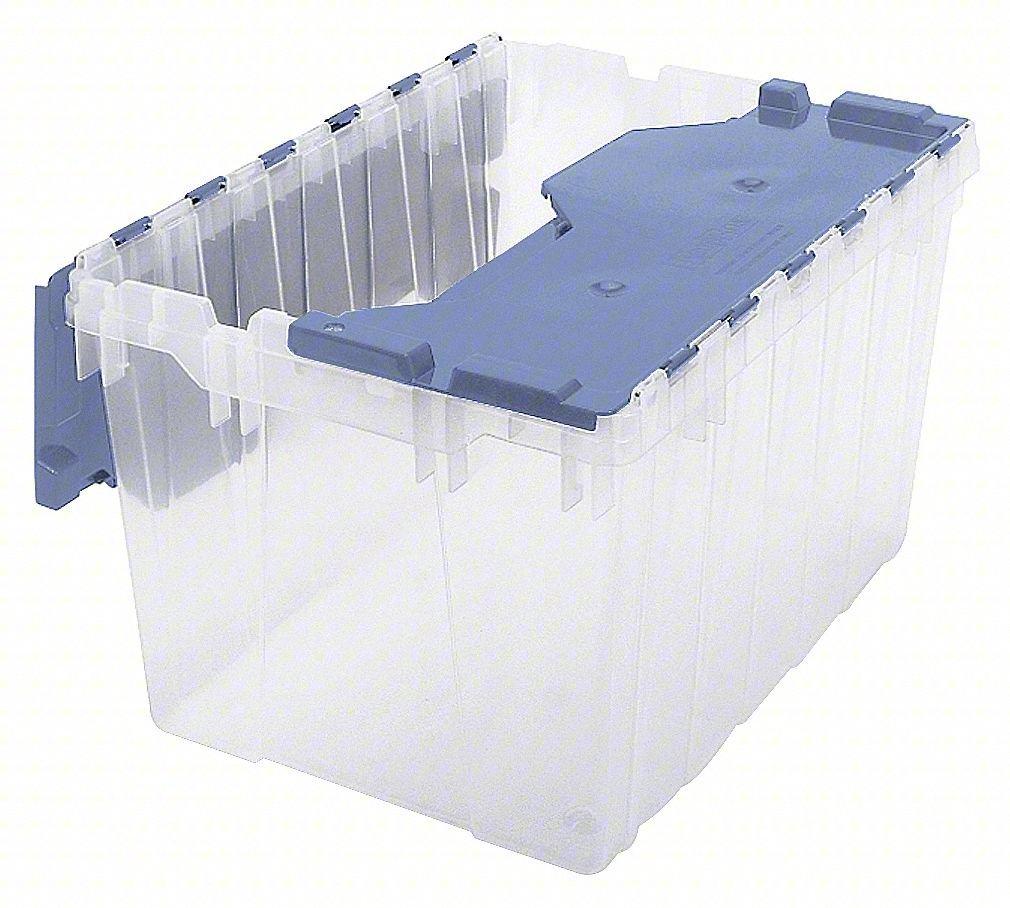 Atch Lid Ctr,Clear/Blue,Solid,IndGrdPoly