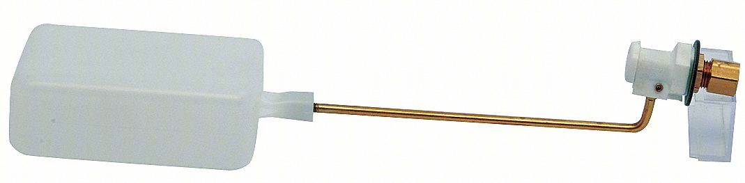 Mini Float Valve,1/4 In,Brass/Plastic