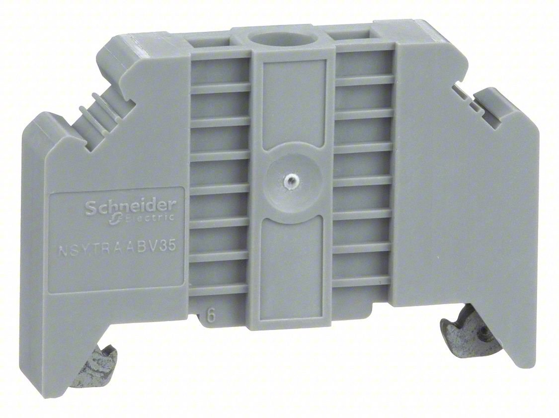 END CLAMP, SCREW MOUNT: GRAY, SCREW MOUN