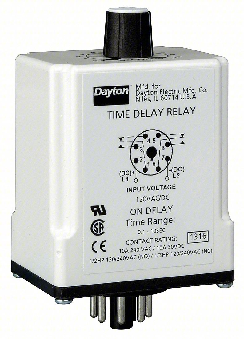 SINFUNTIMEDELAYRELAY, 12VDC, 8PINS