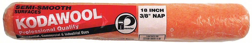 PAINT ROLLER COVER: 18 IN LG, 3/8 IN NAP