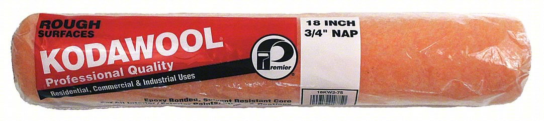 PAINT ROLLER COVER: 18 IN LG, 3/4 IN NAP
