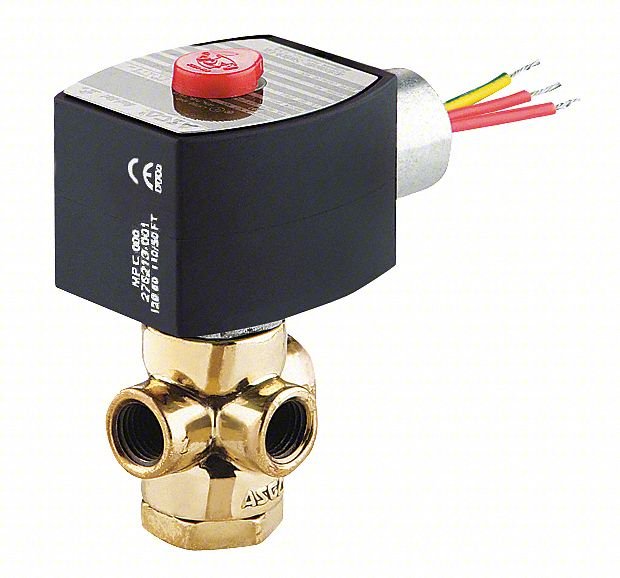 Solenoid Valve,Brass,NC,Air, Inert Gas