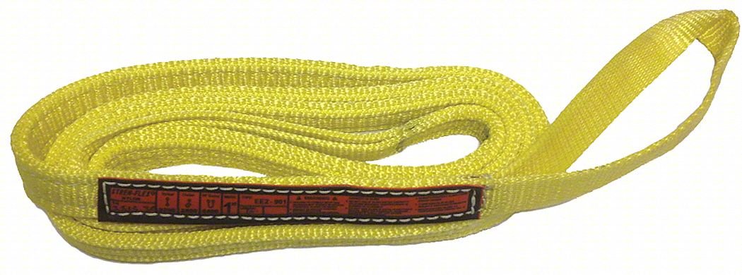 WEB SLING,TWISTED EYE,20 FT L,1,600 LB