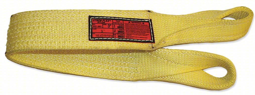 Web Sling,Twisted Eye&Eye,8ft.,19,200lb.