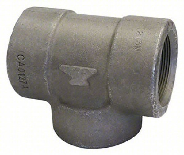 Reducing Tee,Forged Steel,1 x 1 x 3/4 in
