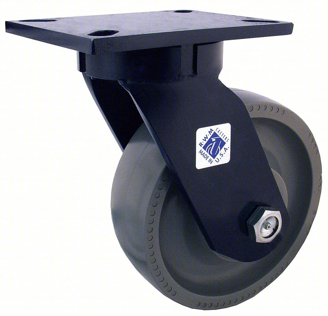 PLATE CASTER: SWIVEL, PHENOLIC, 6 IN WHE